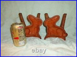 Antique 19th. C Glazed Redware Pottery Food-Candy Rabbit Figure Mold #6