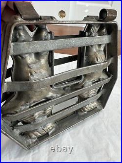 Antique 2- Bunny Rabbit in basket, Chocolate Candy Mold