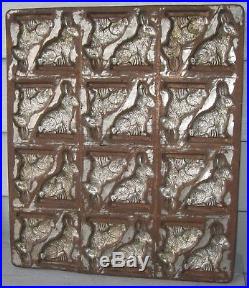 Antique 24 Section Rabbit Chocolate Mold Country Store Find