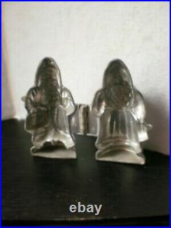 Antique 4'' METAL HINGED SANTA CLAUS Chocolate Candy Mold