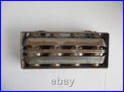 Antique 4x Chicken Metal Ice Cream or Chocolate Hinged Mold 12 x 5