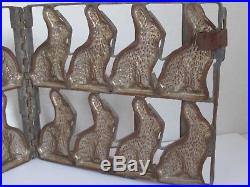 Antique 8 Rabbits Chocolate Mold
