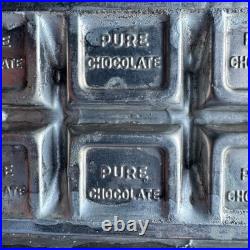 Antique A. M. New York Candy Mold Pure Chocolate Bar Mold 7x6.5 Vintage AMC Antique A. M. New York Candy Mold Pure Chocolate Bar Mold 7x6.5 Vintage AMC