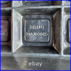 Antique A. M. New York Candy Mold Pure Chocolate Bar Mold 7x6.5 Vintage AMC Antique A. M. New York Candy Mold Pure Chocolate Bar Mold 7x6.5 Vintage AMC