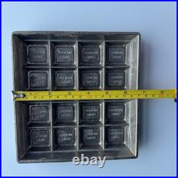 Antique A. M. New York Candy Mold Pure Chocolate Bar Mold 7x6.5 Vintage AMC Antique A. M. New York Candy Mold Pure Chocolate Bar Mold 7x6.5 Vintage AMC