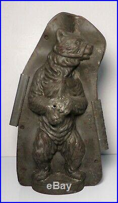 Antique ANTON REICHE Chocolate Mold Russian Bear Standing with Harness on Nose 10