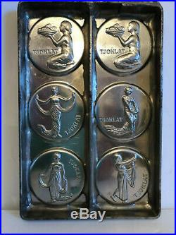 Antique ANTON REICHE TJOKLAT DANCERS Chocolate Mold. Famous Dutch Chocolate