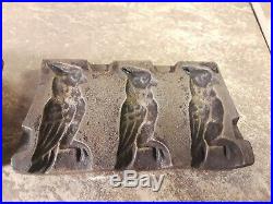 Antique Alloy RARE T. Mills Candy Chocolate Mold Cardinal Parrot Complete