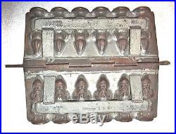 Antique Anton Reiche 6 Santa/Belsnickel Chocolate/Candy Mold Dresden, Germany