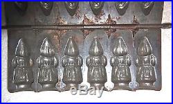 Antique Anton Reiche 6 Santa/Belsnickel Chocolate/Candy Mold Dresden, Germany