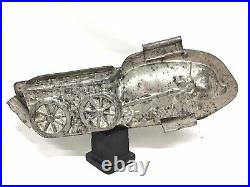 Antique Anton Reiche Dresden Pig With Bow Pulling Cart Chocolate Mold