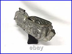Antique Anton Reiche Dresden Pig With Bow Pulling Cart Chocolate Mold