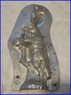 Antique Anton Reiche Dresden Rabbit Playing Instrument Chocolate Mold 6751 Antique Anton Reiche Dresden Rabbit Playing Instrument Chocolate Mold 6751