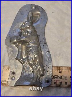Antique Anton Reiche Dresden Rabbit Playing Instrument Chocolate Mold 6751 Antique Anton Reiche Dresden Rabbit Playing Instrument Chocolate Mold 6751
