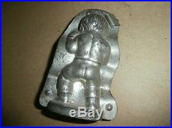 Antique Anton Reiche Dresden Tin Candy Chocolate Mold Baby Boy Boxer