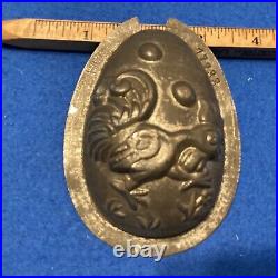 Antique Anton Reiche Easter Egg Mold Rooster Marriage Vormenfabriek Holland