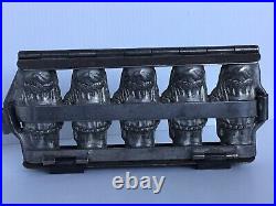 Antique Anton Reiche Hinged Chocolate Mold Girl With Bouquet Of Roses/Flower