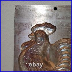 Antique Bodderas Erndtebruck Germany Mold #4252 ROOSTER Chocolate MOLD 14 X 9.5