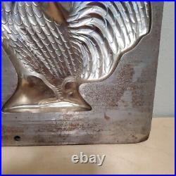 Antique Bodderas Erndtebruck Germany Mold #4252 ROOSTER Chocolate MOLD 14 X 9.5