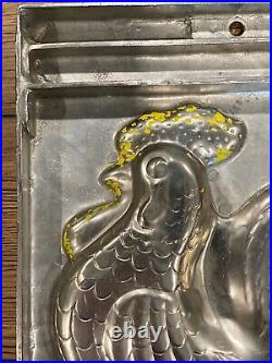 Antique Bodderas Erndtebruck Germany Mold # 4252 ROOSTER Chocolate MOLD 14X9.5