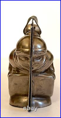 Antique Boy On Sled Chocolate Mold. Letang Paris, France. Beautiful