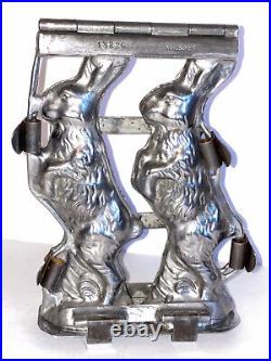 Antique Bunnies Chocolate Mold. Early Mold By German Kutzscher. Beautiful Shape