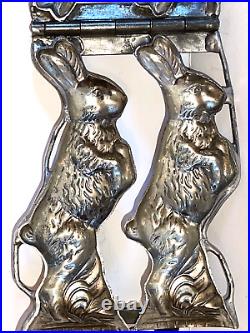 Antique Bunnies Chocolate Mold. Early Mold By German Kutzscher. Beautiful Shape