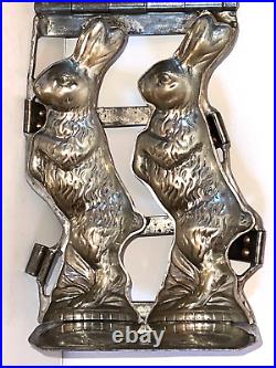 Antique Bunnies Chocolate Mold. Early Mold By German Kutzscher. Beautiful Shape