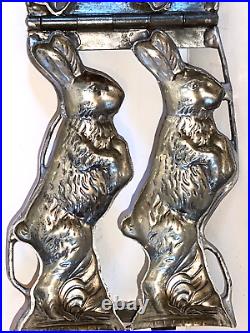 Antique Bunnies Chocolate Mold. Early Mold By German Kutzscher. Beautiful Shape