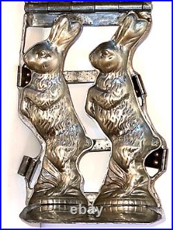 Antique Bunnies Chocolate Mold. Early Mold By German Kutzscher. Beautiful Shape