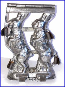 Antique Bunnies Chocolate Mold. Early Mold By German Kutzscher. Beautiful Shape