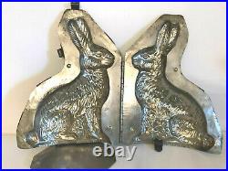 Antique Bunny Rabbit Chocolate Mold. 12 Tall. Easter