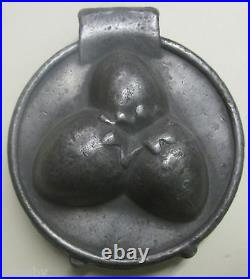 Antique CANDY CHOCOLATE MOLD Strawberry Berry Flower Blossom Vintage heavy