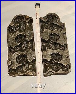 Antique Cast Iron Candy Mold, Figural Chicken or Rooster Stamped 108 free ship