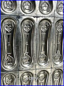 Antique Cat Tongues Chocolate Mold 1920's