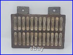 Antique Cat Tongues Chocolate Mold 24 Molds