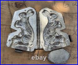 Antique Chocolate Bunny Mold 4 x 7 Excellent