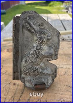 Antique Chocolate Bunny Mold 4 x 7 Excellent