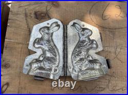 Antique Chocolate Bunny Mold 4 x 7 Excellent