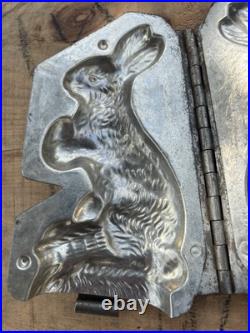Antique Chocolate Bunny Mold 4 x 7 Excellent