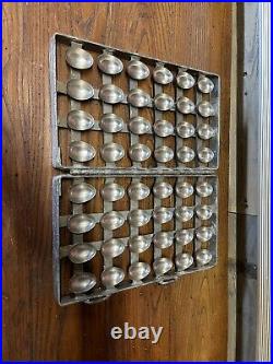 Antique Chocolate Candy Mold 24 Vintage Eggs Pattern 1 Size