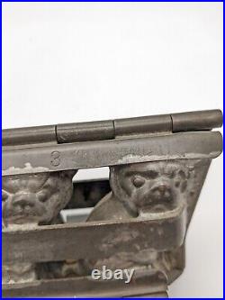 Antique Chocolate Candy Mold Bulldogs Anton Reiche Weygandt