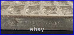 Antique Chocolate Cookie Mold Tray Bird Owl Weygandt New York #4267