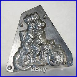 Antique Chocolate Metal Mold Molds Vintage Candy Tin Mould Easter Bunny Rabbit