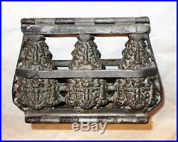 Antique Chocolate Metal Mold REICHE Rare German Christmas Trees Dresden Germany