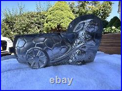 Antique Chocolate Mold Bunny Pulling Cart With Egg 8 Large (S)