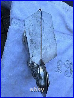 Antique Chocolate Mold Bunny Pulling Cart With Egg 8 Large (S)