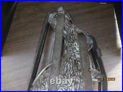 Antique Chocolate Mold Bunny Rabbit with Basket