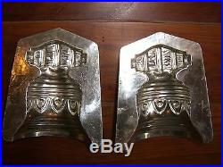 Antique Chocolate Mold Candy Mold Bell Lot of 2. BEAUTIFUL CONDITION