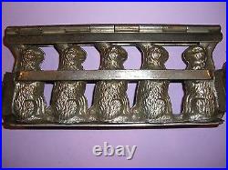 Antique Chocolate Mold Candy Mold Bunny Rabbit Easter ANTON REICHE 102 YRS OLD